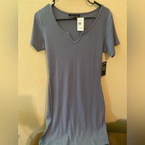Baby blue dress size large with tags